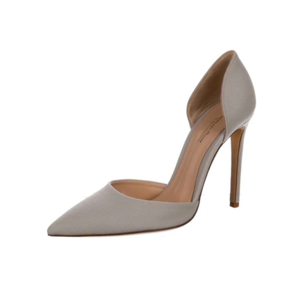 Gianvito Rossi for Altuzarra Grey Wool D'Orsay Pumps